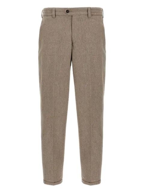 turn-up hem trousers by PT TORINO