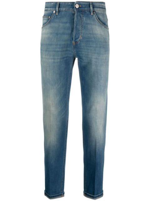 washed fitted jeans by PT TORINO