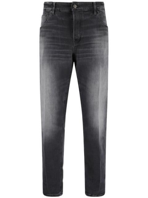 whiskering detail slim-cut jeans by PT TORINO