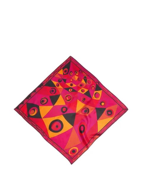 Angoli-print silk scarf by PUCCI