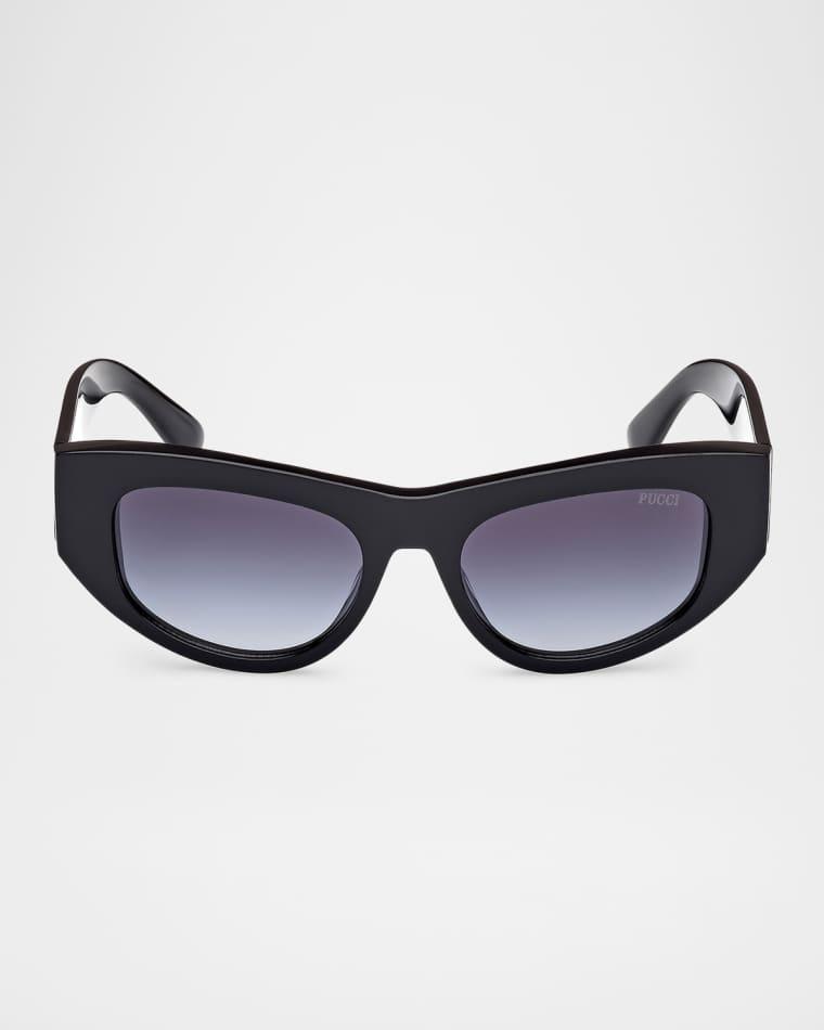 Cat-Eye Acete Sunglasses by PUCCI