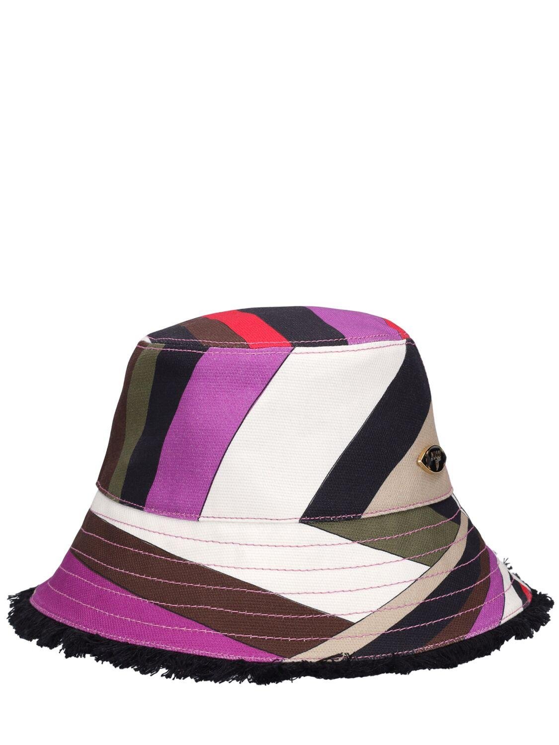 Cotton Canvas Bucket Hat by PUCCI
