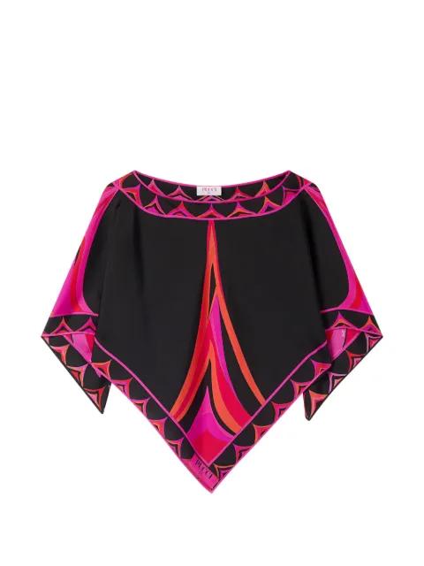 Fari-print kaftan top by PUCCI