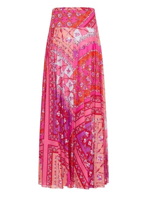 Festa-print maxi skirt by PUCCI