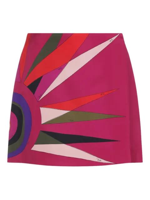 Hawaii-print mini skirt by PUCCI
