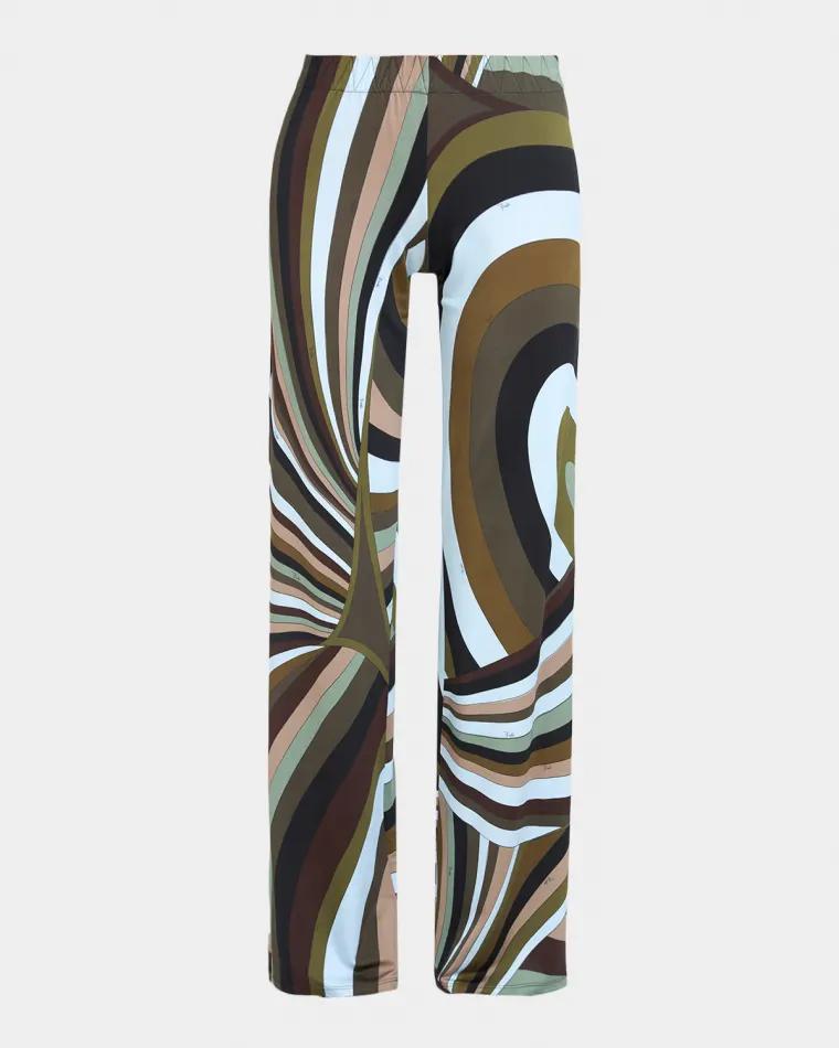 Iride Jersey Straight-Leg Pull-On Pants by PUCCI