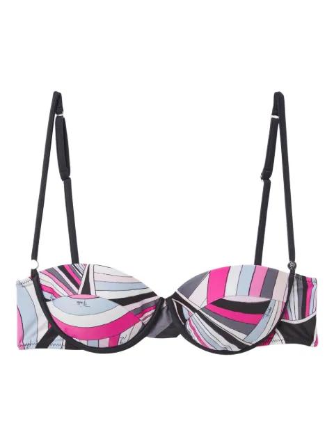 Iride-print bikini top by PUCCI