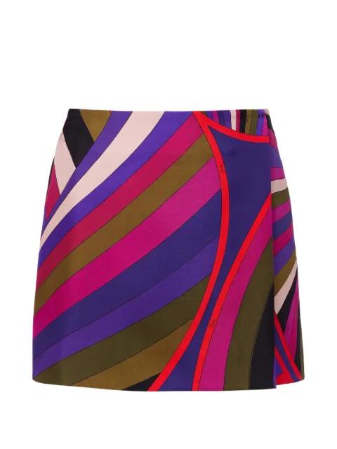 Iride-print mini skirt by PUCCI