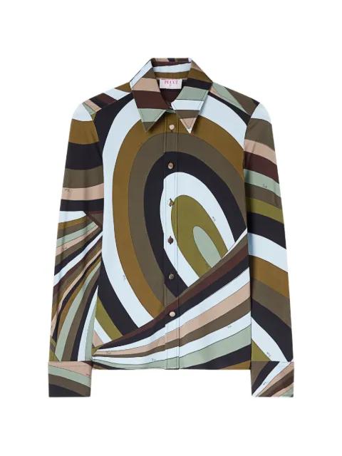 Iride-print shirt by PUCCI