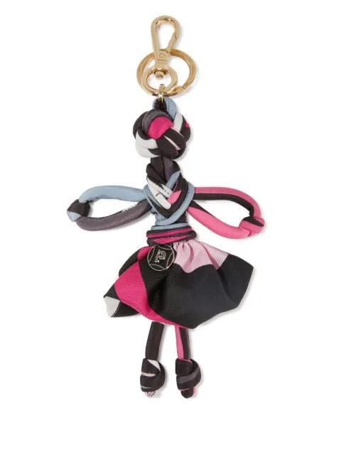 Iride-print silk keychain by PUCCI
