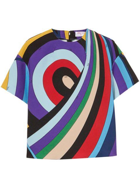 Iride-print top by PUCCI