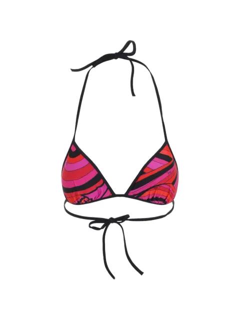 Iride-print triangle bikini by PUCCI