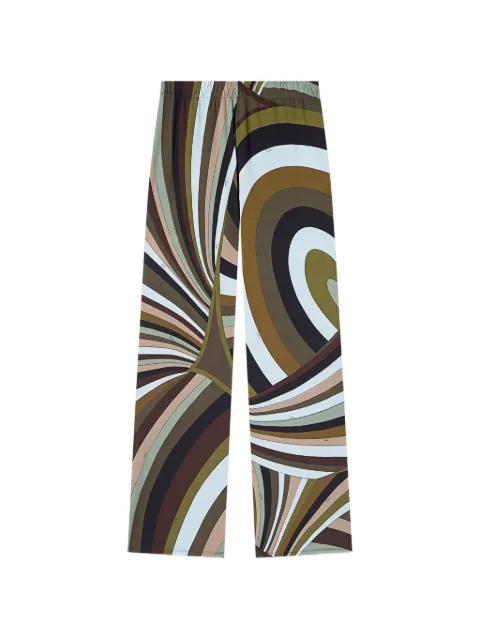 Iride-print trousers by PUCCI