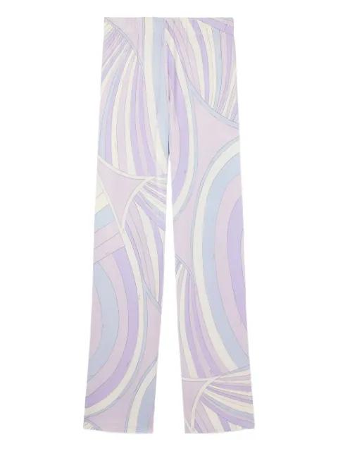Iride-print trousers by PUCCI