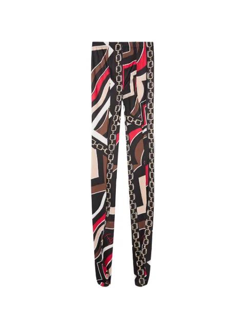 Istrice-print tights by PUCCI