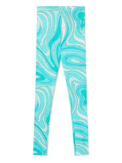 Labirinto-print leggings by PUCCI