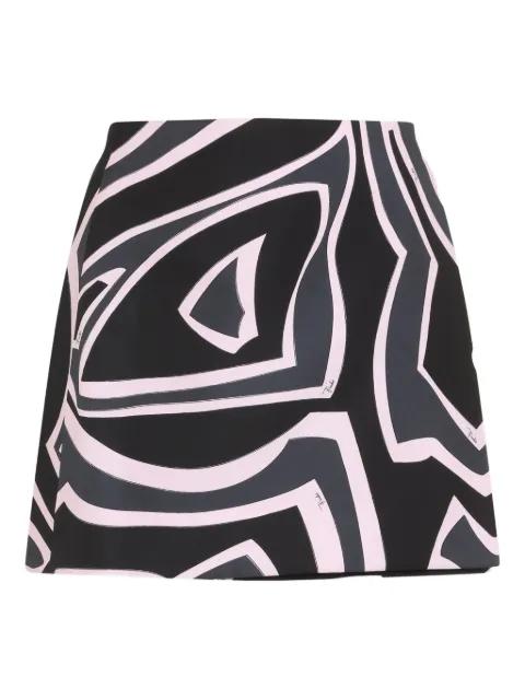 Labirinto-print mini skirt by PUCCI