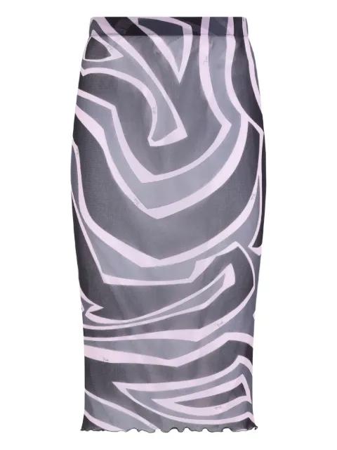 Labirinto-print skirt by PUCCI