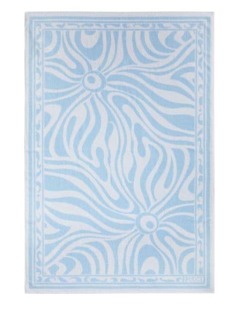 Marmo-jacquard cotton towel by PUCCI