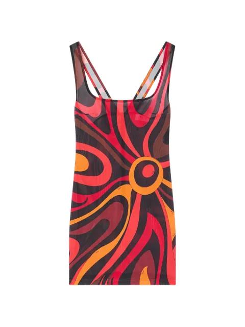 Marmo-print dress by PUCCI