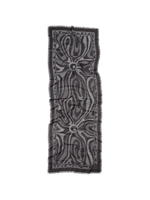 Marmo-print jacquard scarf by PUCCI