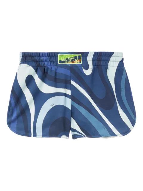 Marmo-print shorts by PUCCI