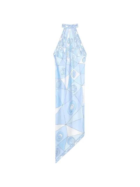 Occhi-print silk dress by PUCCI