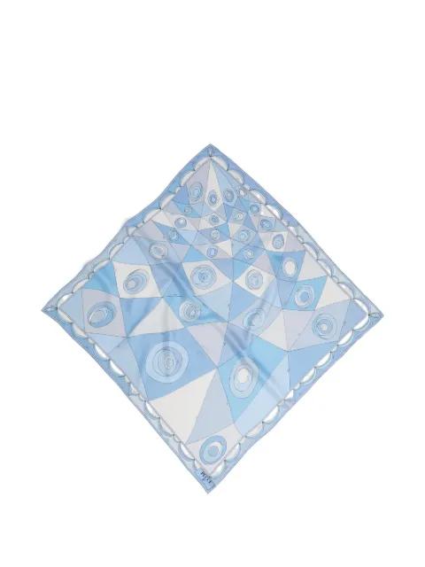 Occhi print silk scarf by PUCCI