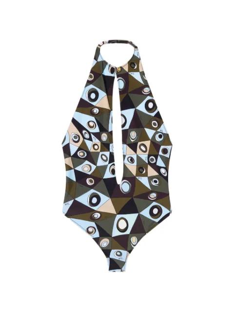 Occhi-print swimsuit by PUCCI