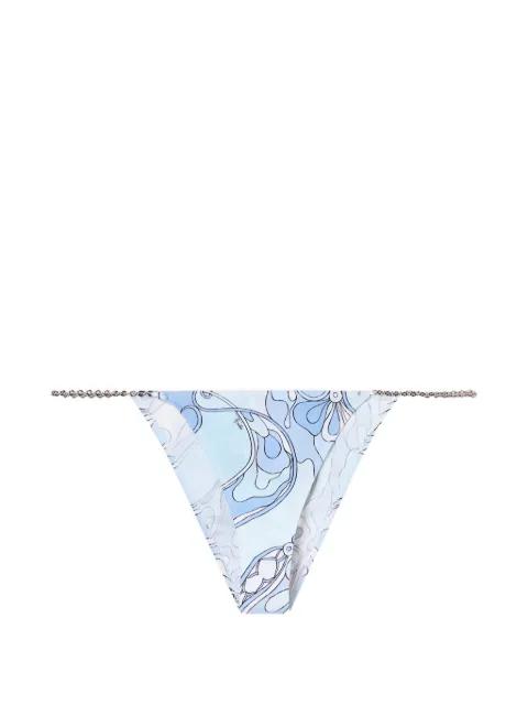 Orchidee-print bikini bottoms by PUCCI
