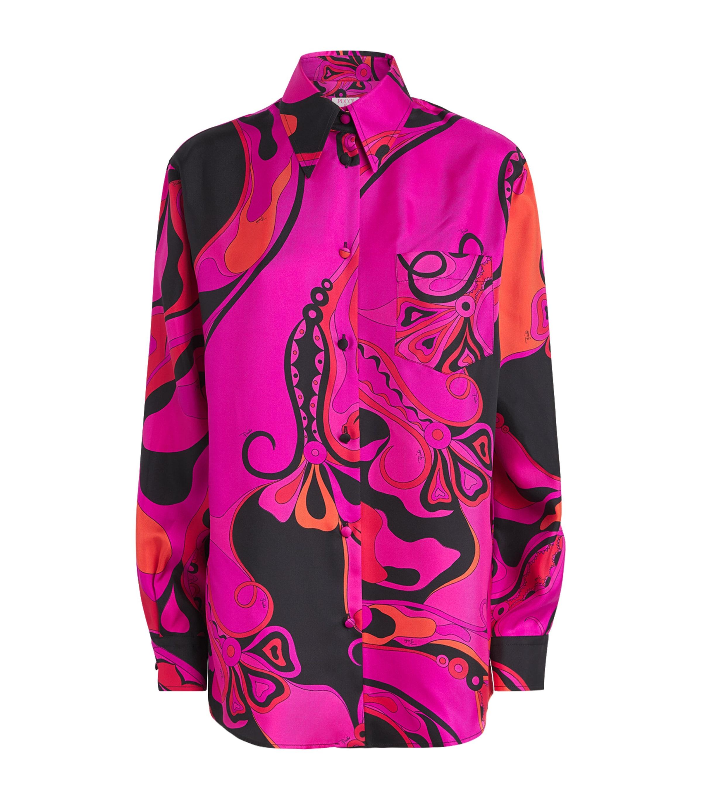 PUCCI Silk Oversized Orchidee Shirt by PUCCI