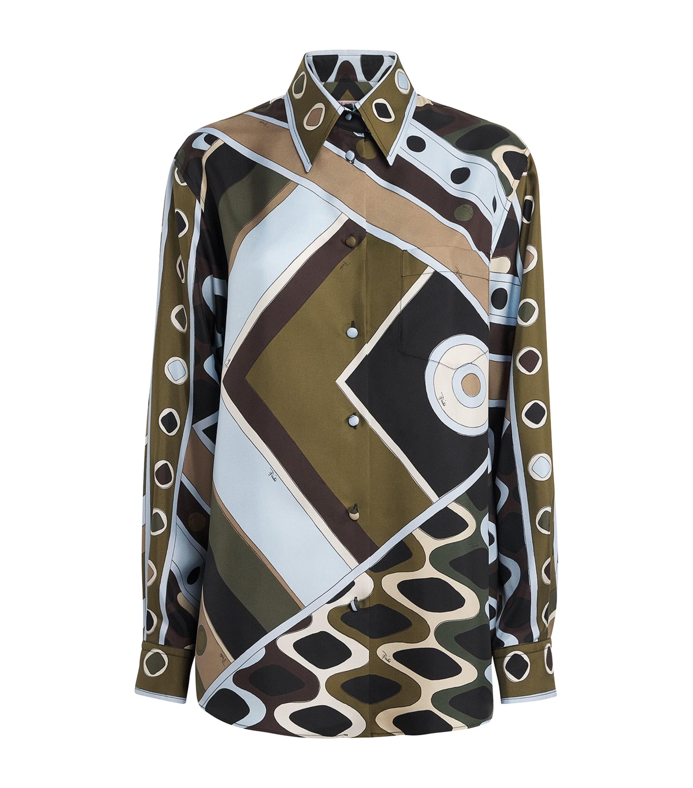 PUCCI Silk Oversized Printed Shirt by PUCCI