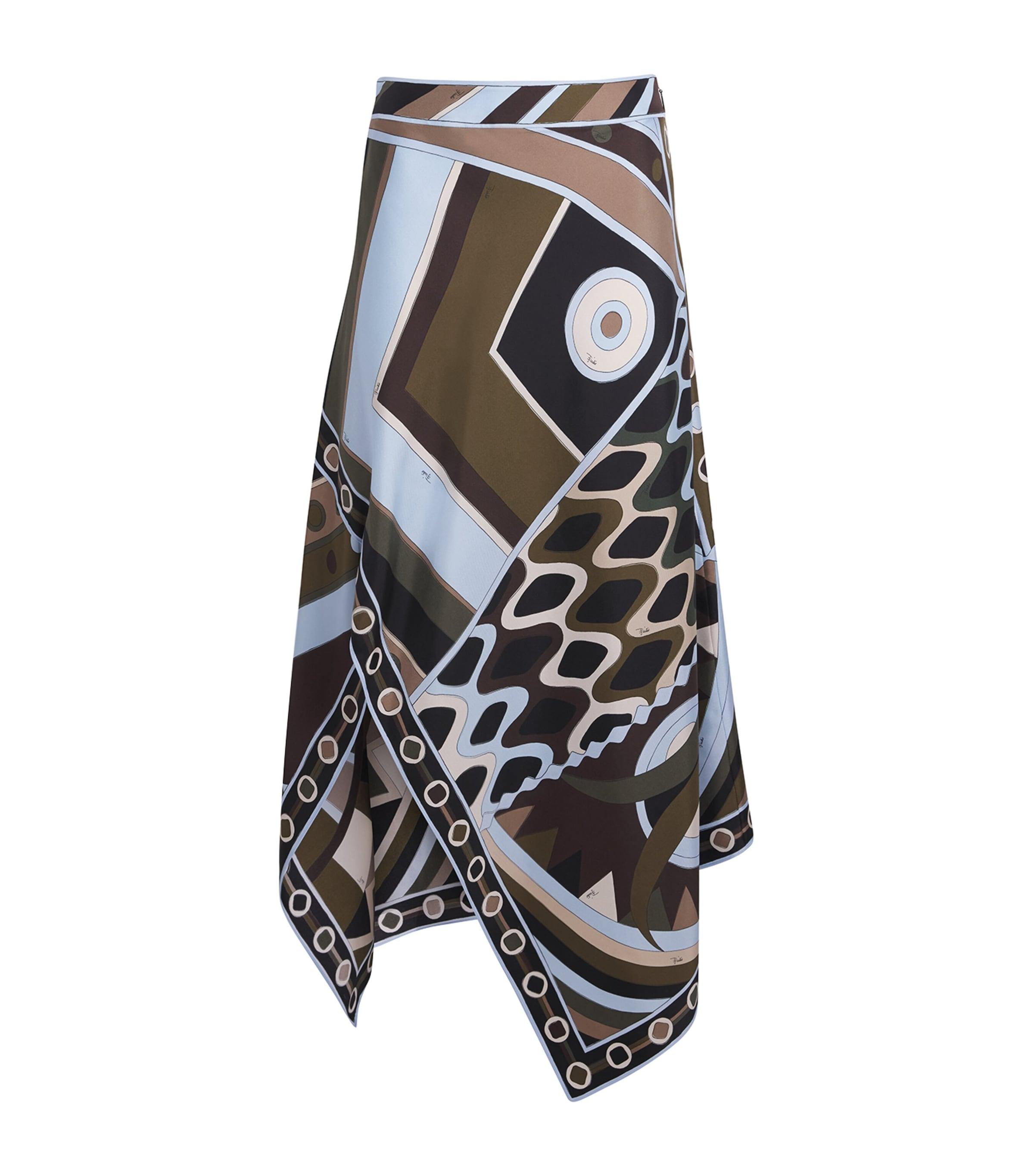 PUCCI Silk Vivara Midi Skirt by PUCCI