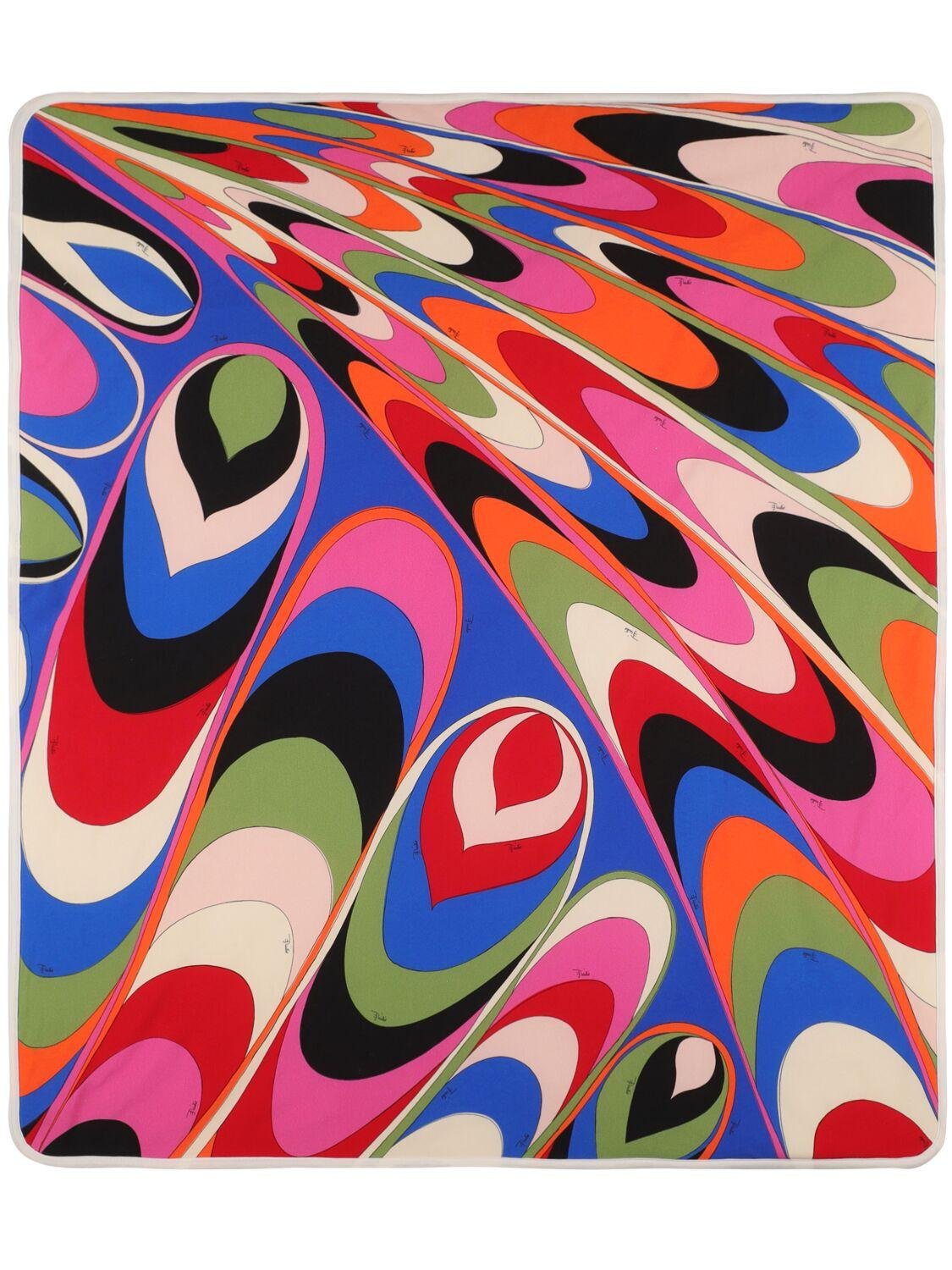 Printed Cotton Jersey Blanket by PUCCI