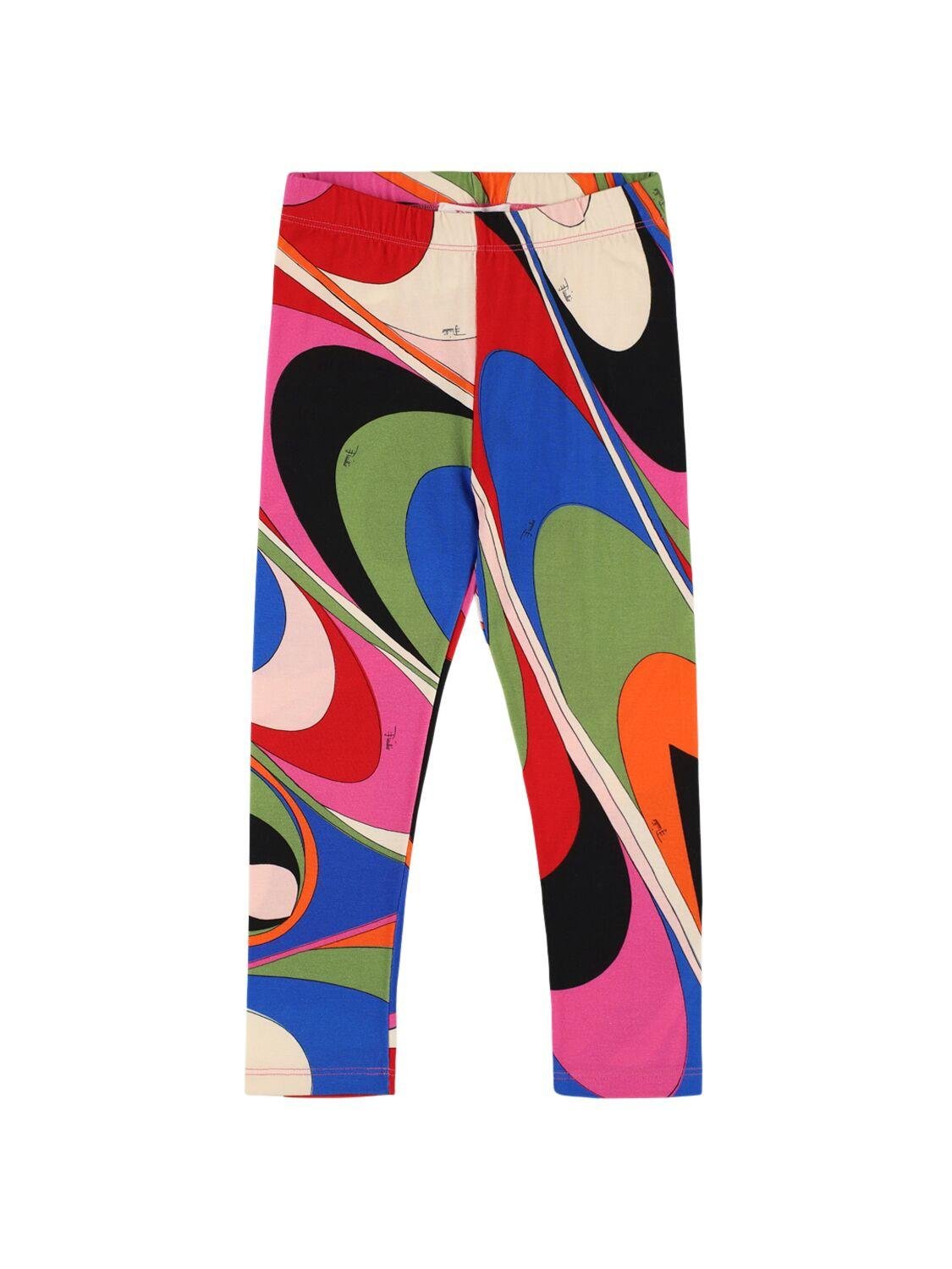 Printed Cotton Jersey Leggings by PUCCI