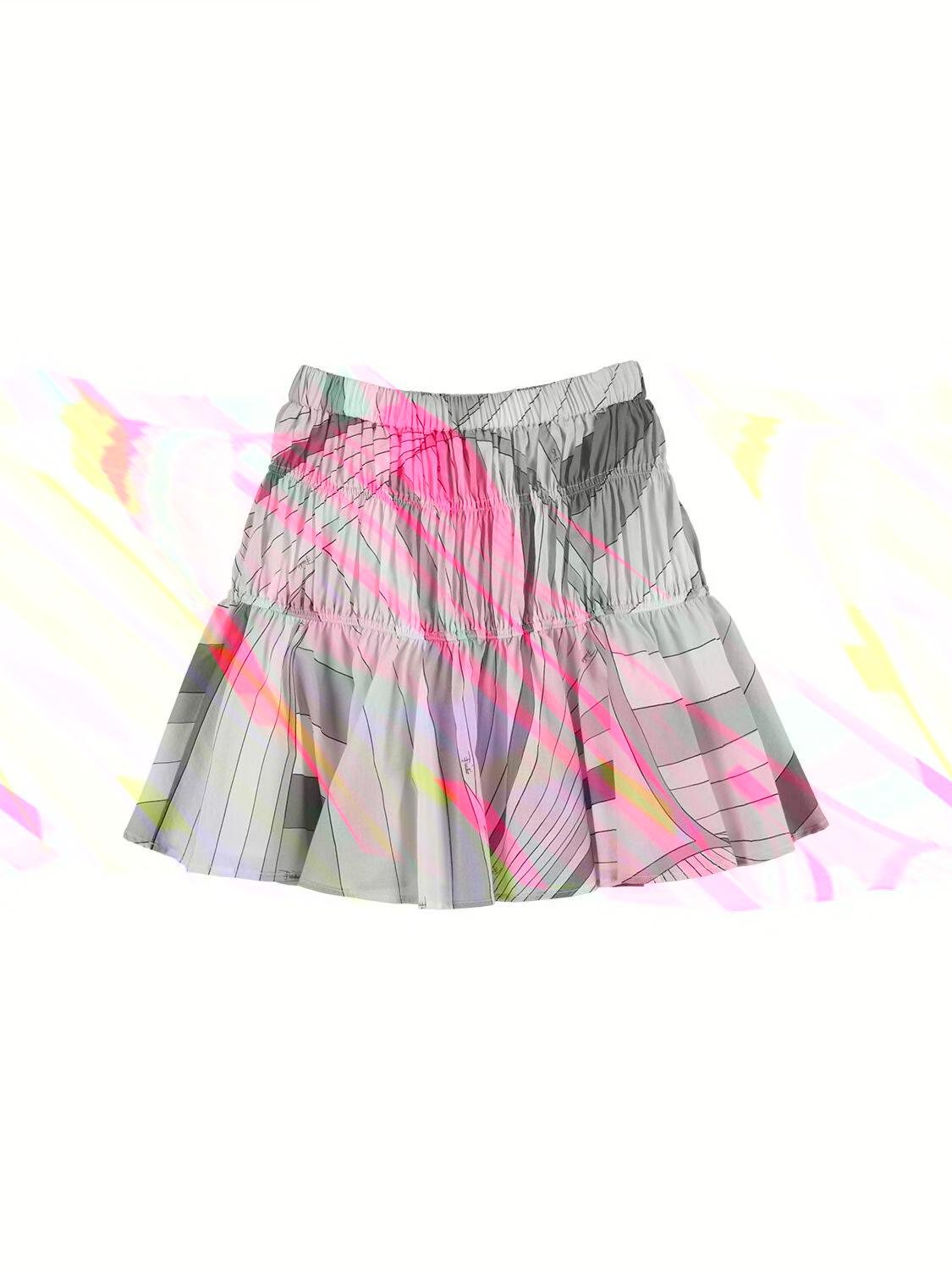 Printed Cotton Muslin Mini Skirt by PUCCI