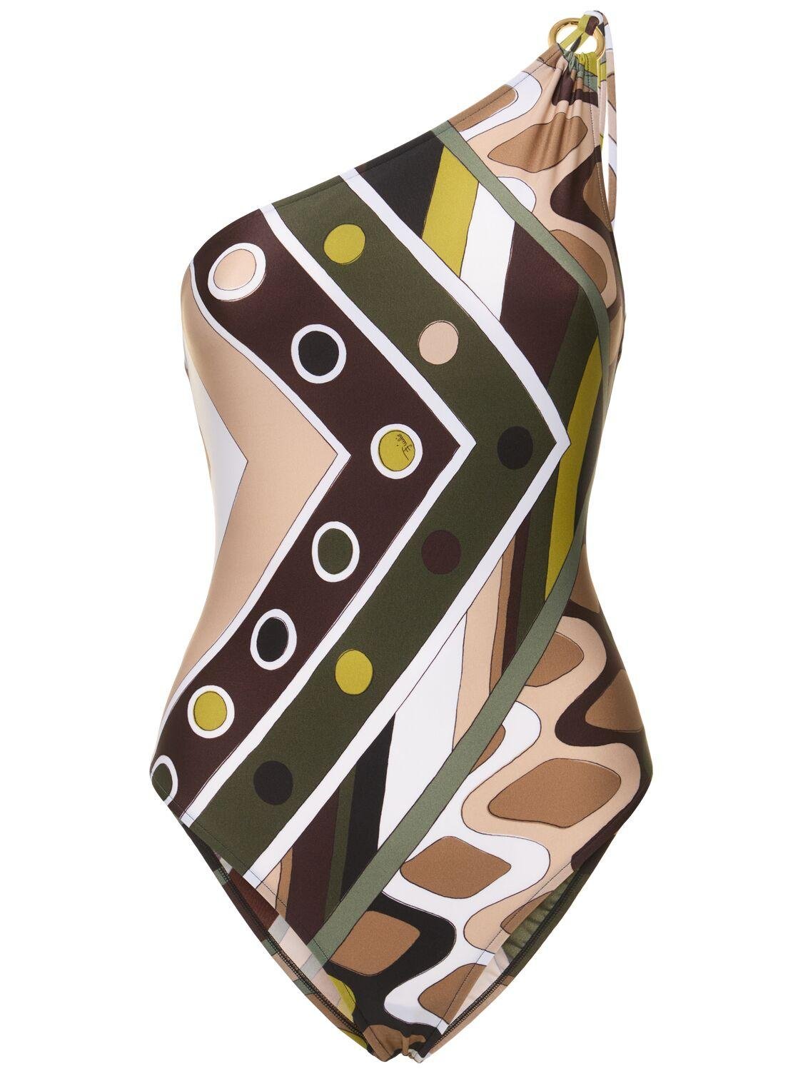 Printed Lycra One Piece Swimsuit by PUCCI