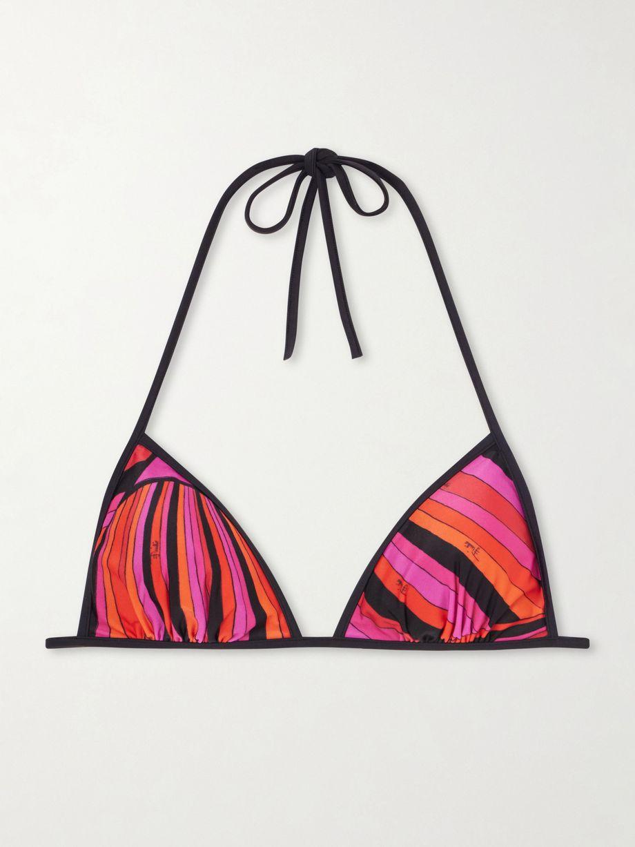 Printed bikini top by PUCCI