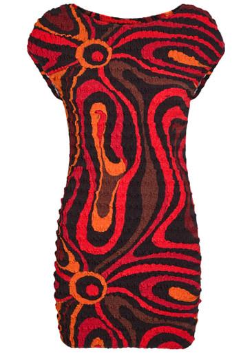 Printed seersucker mini dress by PUCCI