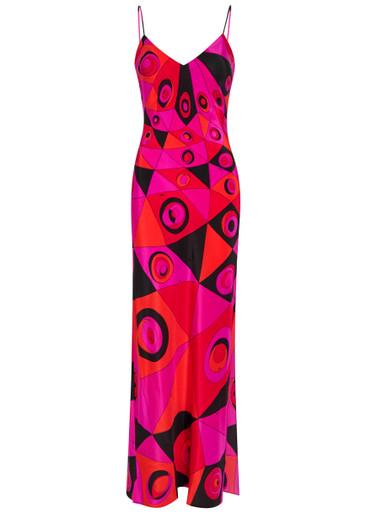 Printed silk maxi dress by PUCCI