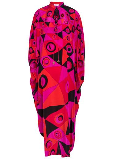 Printed silk maxi kaftan dress by PUCCI