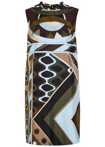 Printed silk mini dress by PUCCI