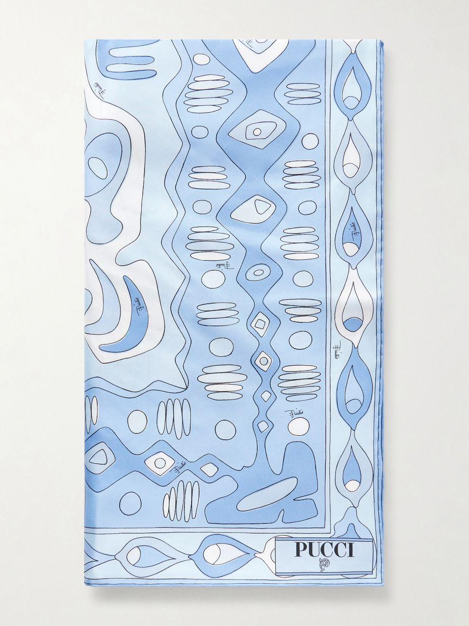 Printed silk-twill scarf by PUCCI