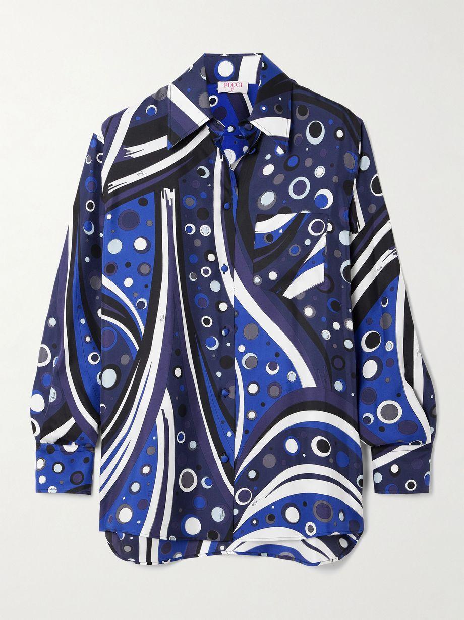 Printed silk-twill shirt by PUCCI