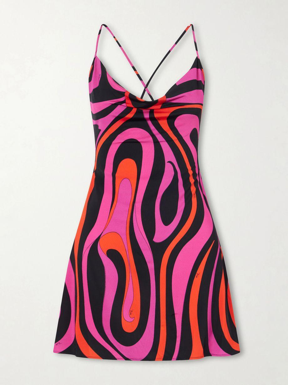 Printed stretch-jersey mini dress by PUCCI