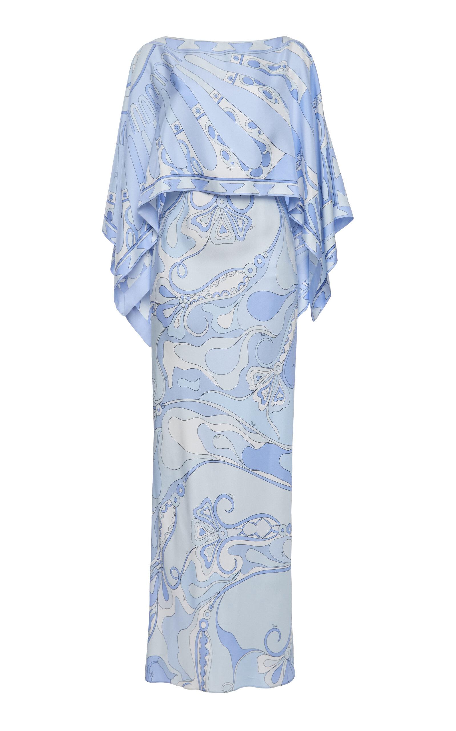 Pucci Convertible Silk-Twill Bolero Maxi Dress - Moda Operandi by PUCCI