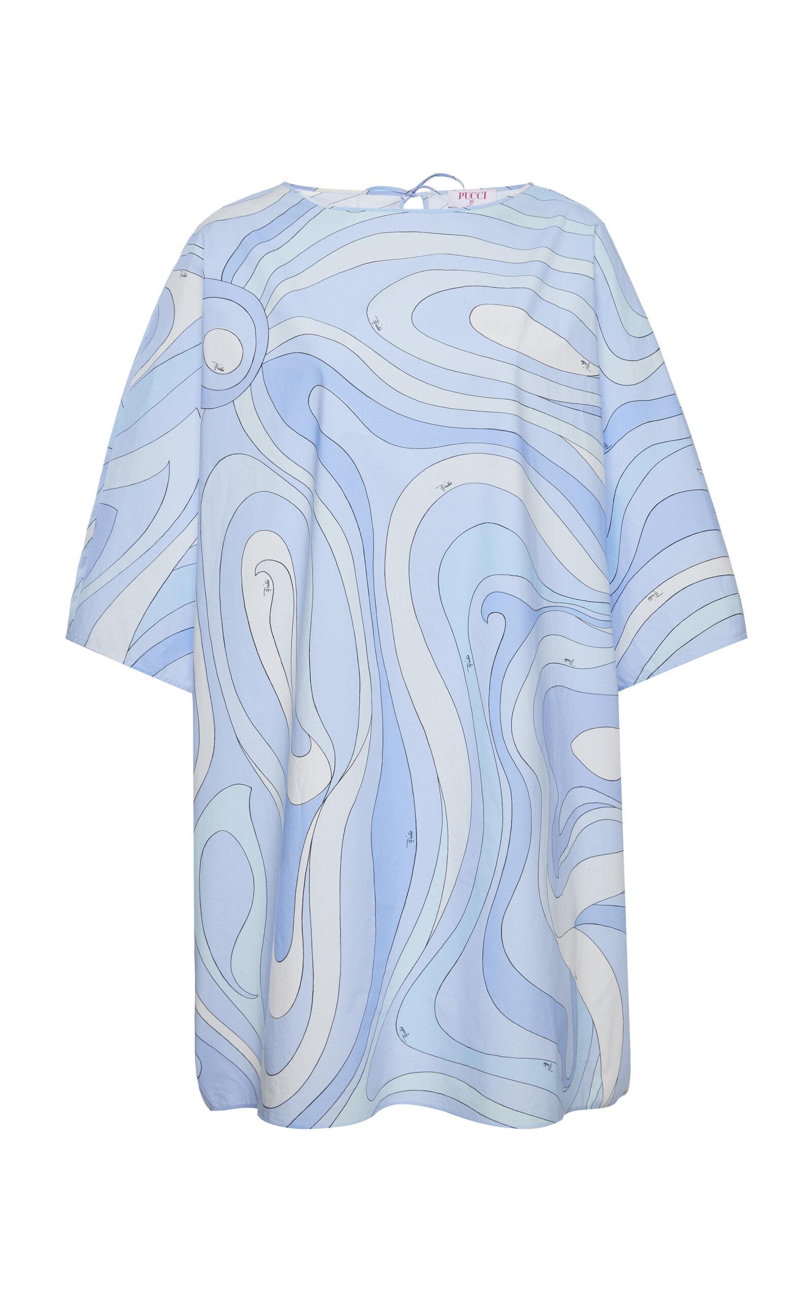 Pucci Draped Cotton Poplin Caftan - Moda Operandi by PUCCI