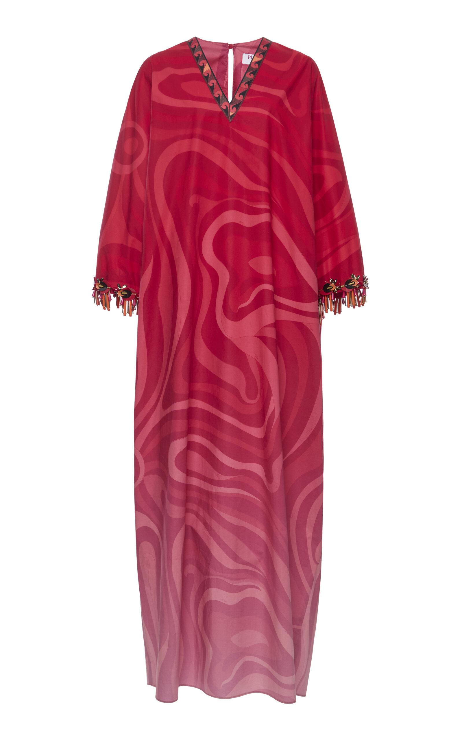 Pucci Exclusive La Isla Embroidered Kaftan Maxi Dress - Moda Operandi by PUCCI