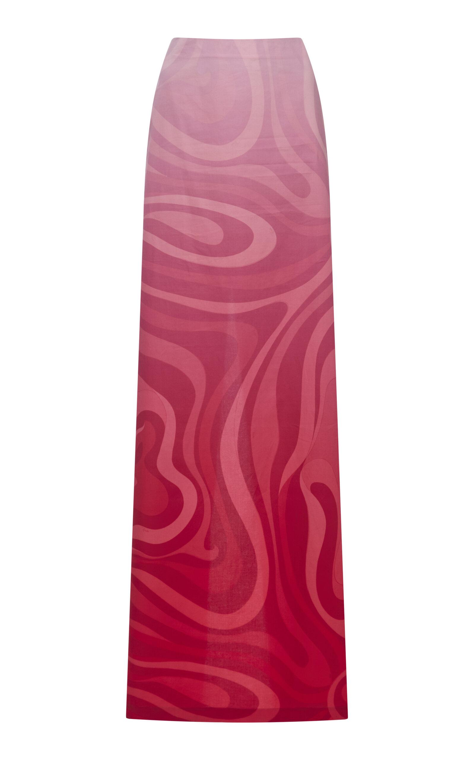 Pucci Gradient Poplin Maxi Skirt - Moda Operandi by PUCCI