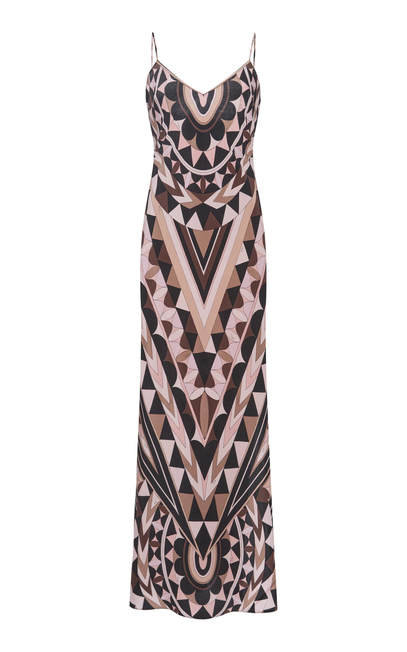 Pucci Printed Silk Crepe De Chine Maxi Dress - Moda Operandi by PUCCI